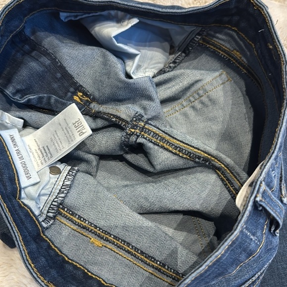 Paige Verdugo Ultra Skinny Jeans Sz 27 New Blue Distressed Denim ankle length - Picture 12 of 12